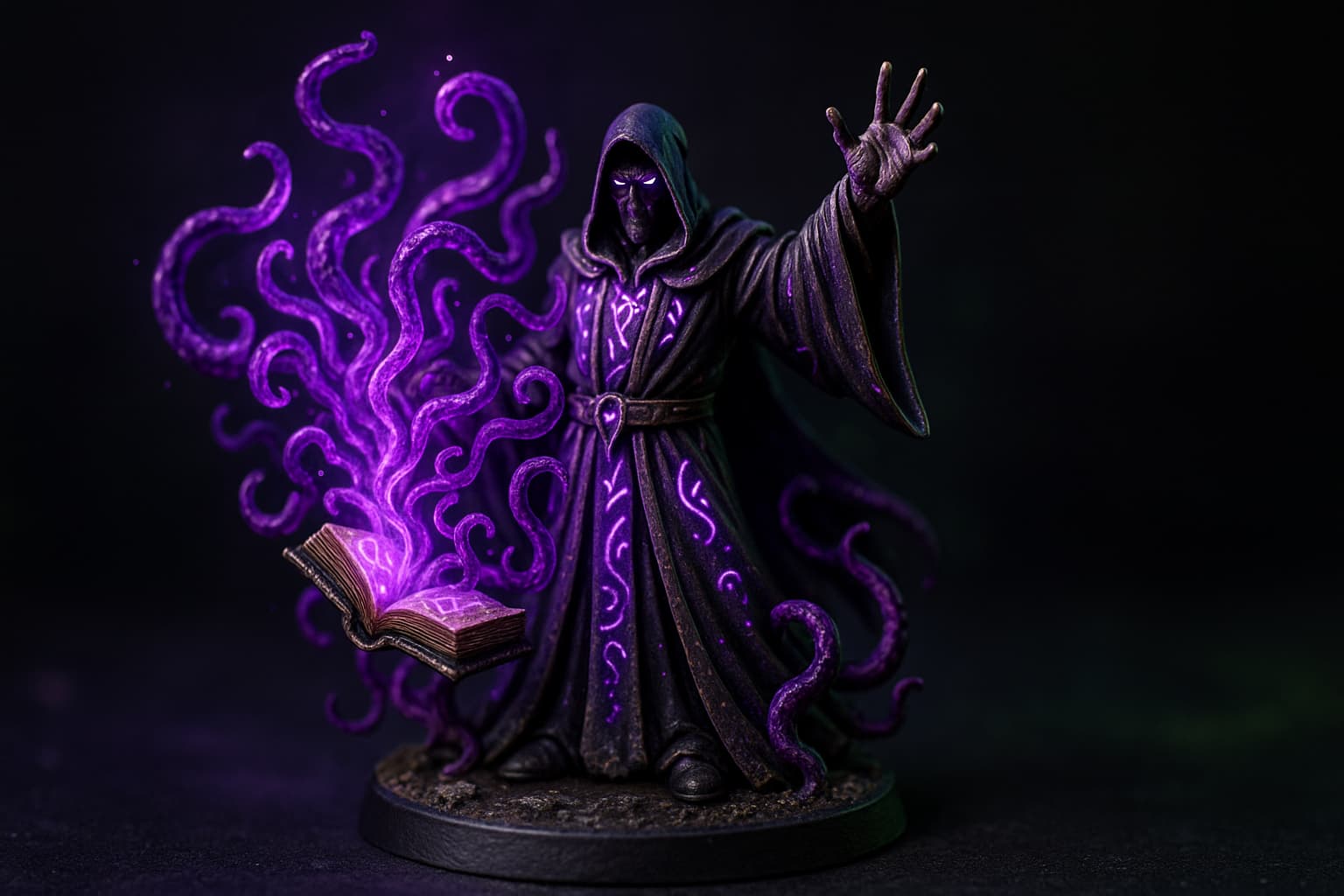 Figurine occultiste DnD personnalisée : le pacte en résine