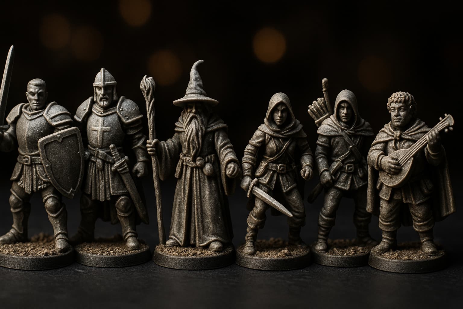 Figurines groupe DnD personnalisées : pack aventuriers