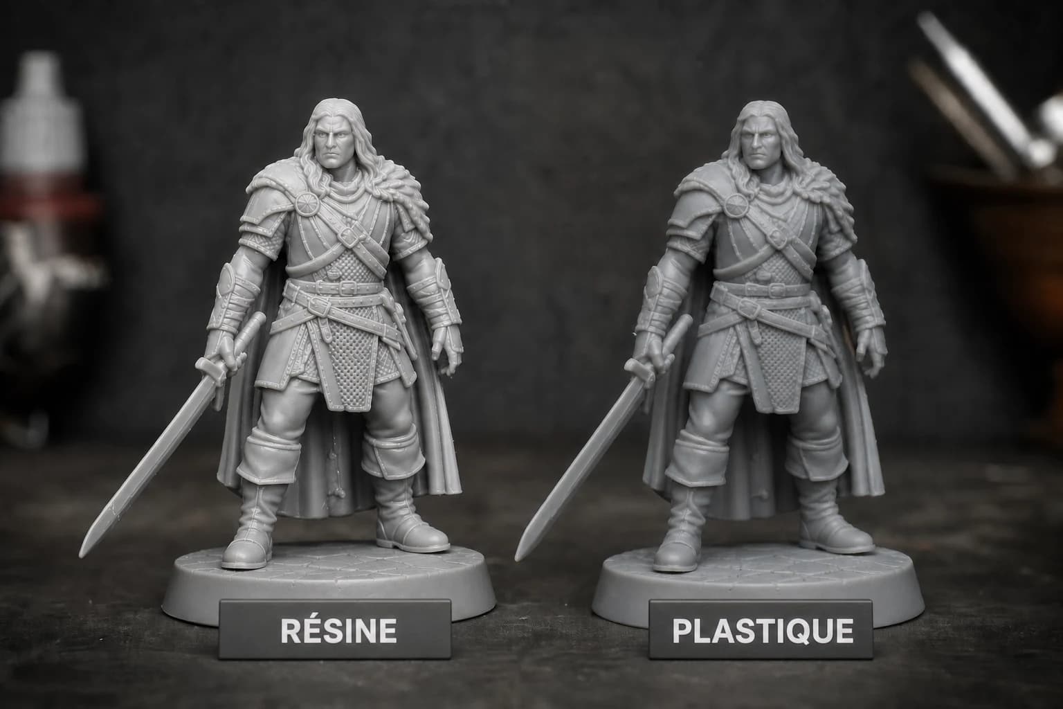 Hero Forge vs résine figurine : le comparatif complet